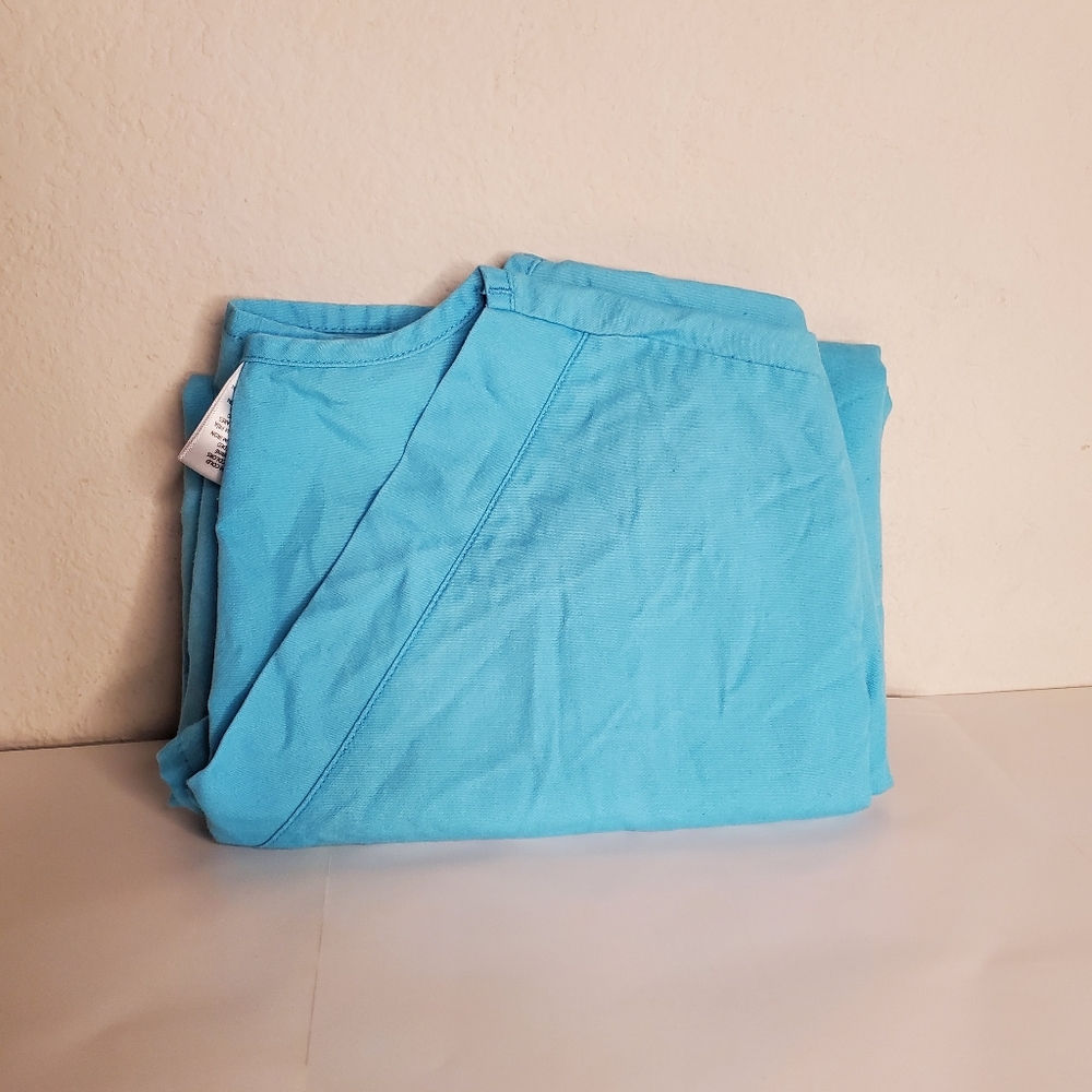 Made in Egypt Blue Scrub Top Size L